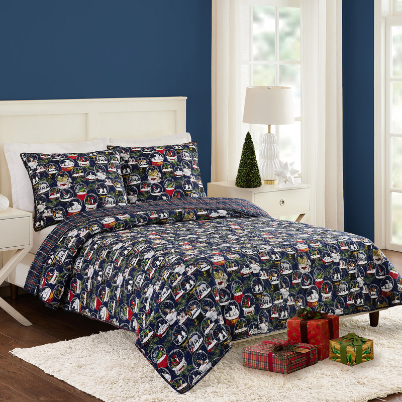Vera Bradley Snow Globe Reversible 3 Piece Quilt Set Wayfair